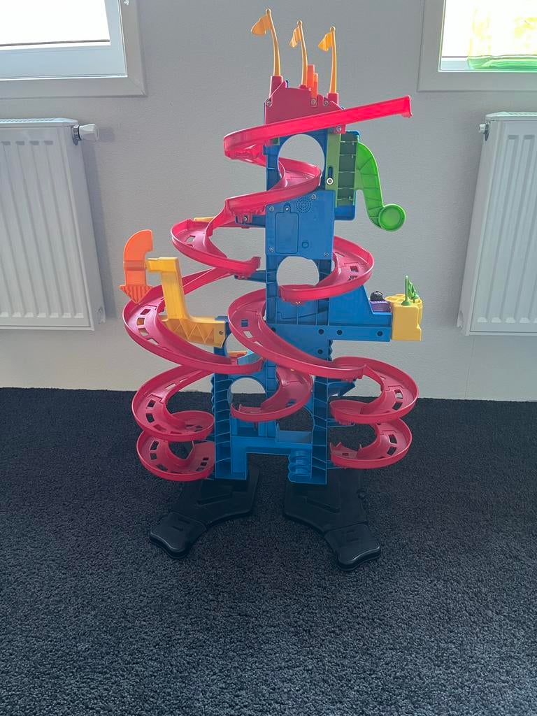 Racebaan met 2 auto's - Fisher-Price Little People, Zelf te bouwen, Handmatig, Ophalen, Overige merken