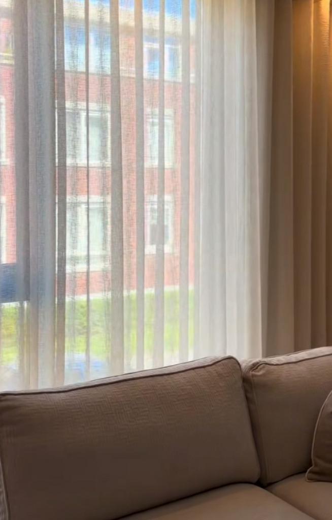 Inbetween off-Witte vitrage - Nieuw, 200 cm of meer, Wit, Nieuw, Ophalen of Verzenden