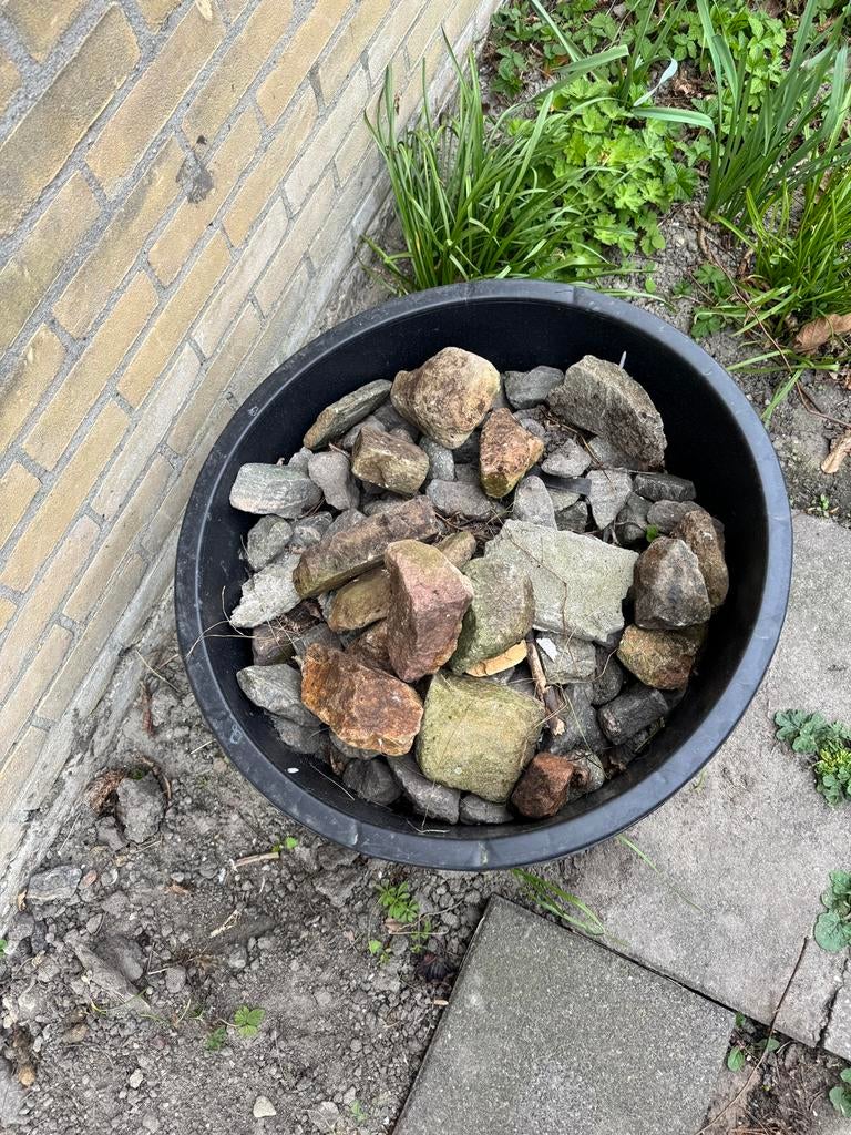 GRATIS Keien, sierstenen zelf ophalen/uitgraven, Tuin en Terras, Ophalen, Zo goed als nieuw