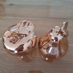 Koperkleurige appel en peer decoratie, Ophalen of Verzenden