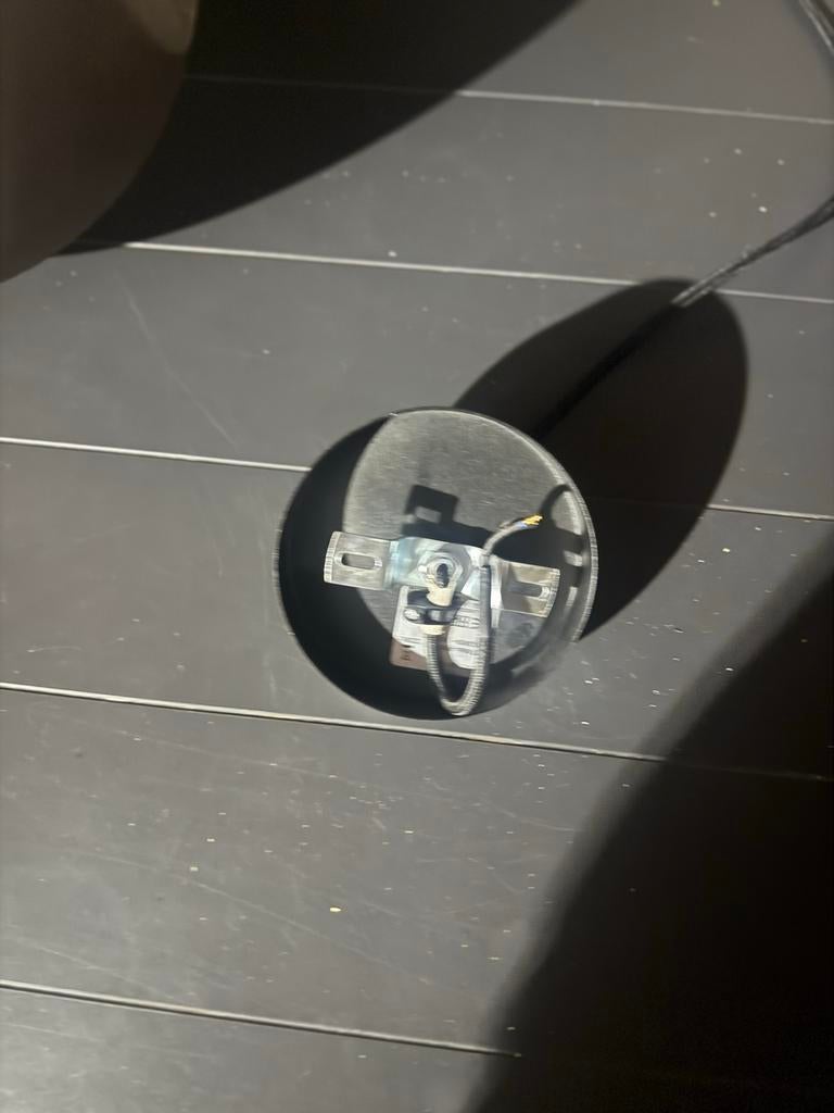 Nieuwe bolvormige hanglamp, Ophalen of Verzenden, Nieuw, Glas, Minder dan 50 cm