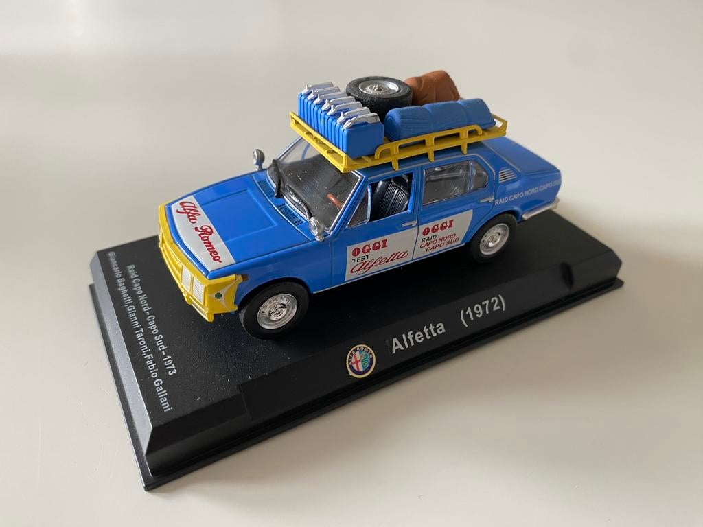 Alfa Romeo Alfetta Raid Capo Nord -Capo Sud 1973, Ophalen of Verzenden, Zo goed als nieuw, Auto, Overige merken