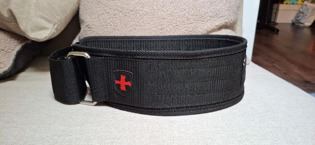 Gewichthefriem / lifting belt - Harbringer (L), Sport en Fitness, Ophalen of Verzenden, Gebruikt, Rug, Halterriem