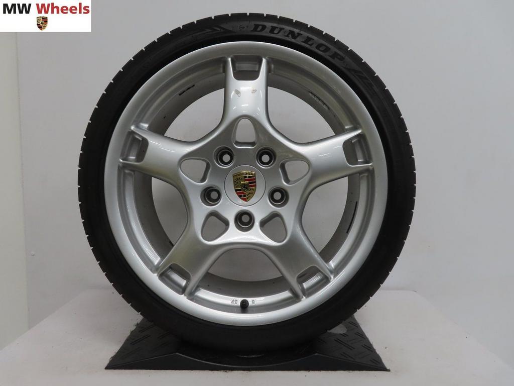 Originele Porsche Boxster Cayman 19 inch velgen zomerbanden, Auto-onderdelen, Banden en Velgen, 19 inch, Gebruikt, -, -