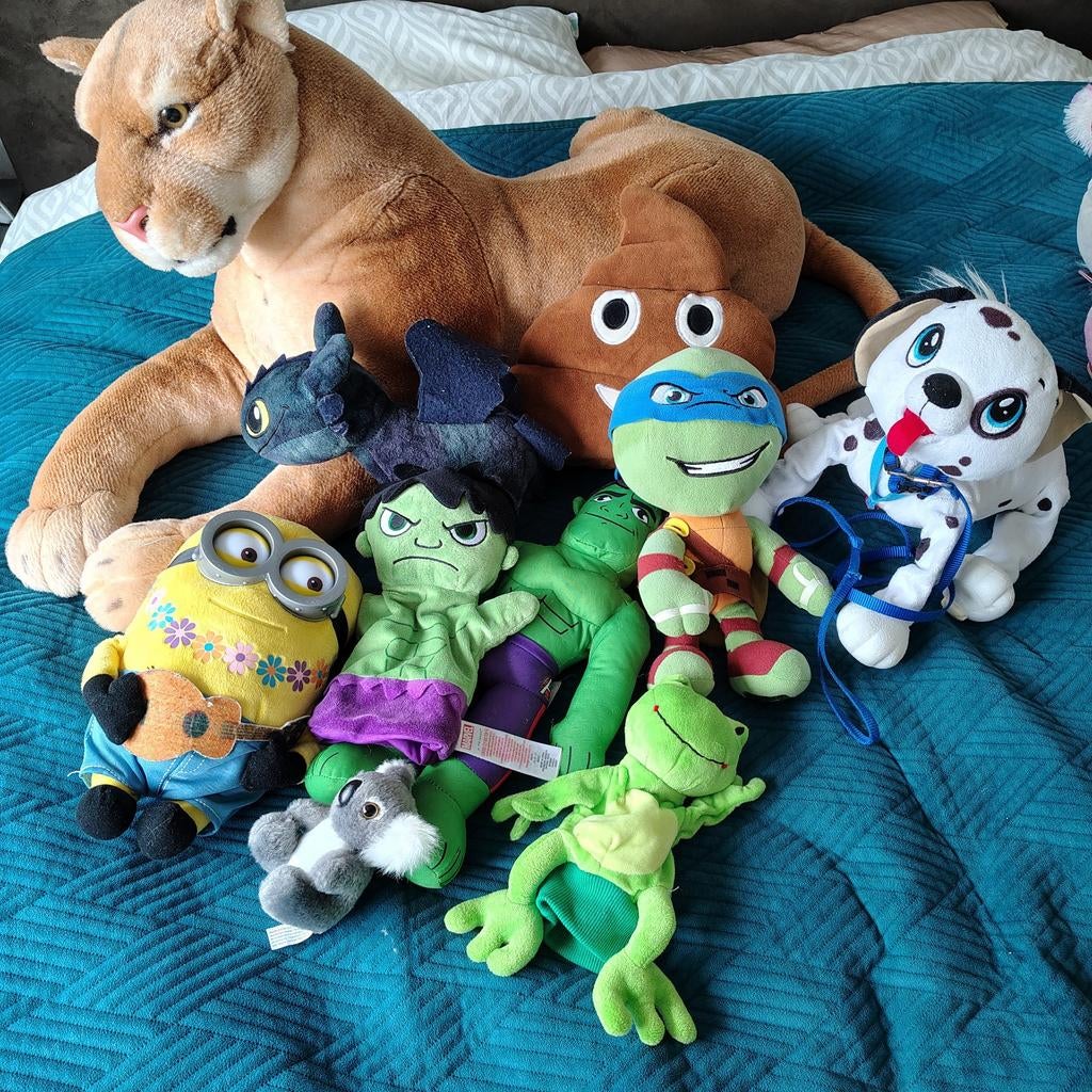 Set knuffels, Ophalen