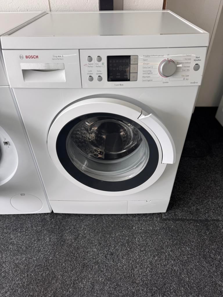 BOSCH 1600 VARIO A+++ ECO 8 KG met 2 jaar garantie, N, N, Refurbished, Ophalen of Verzenden