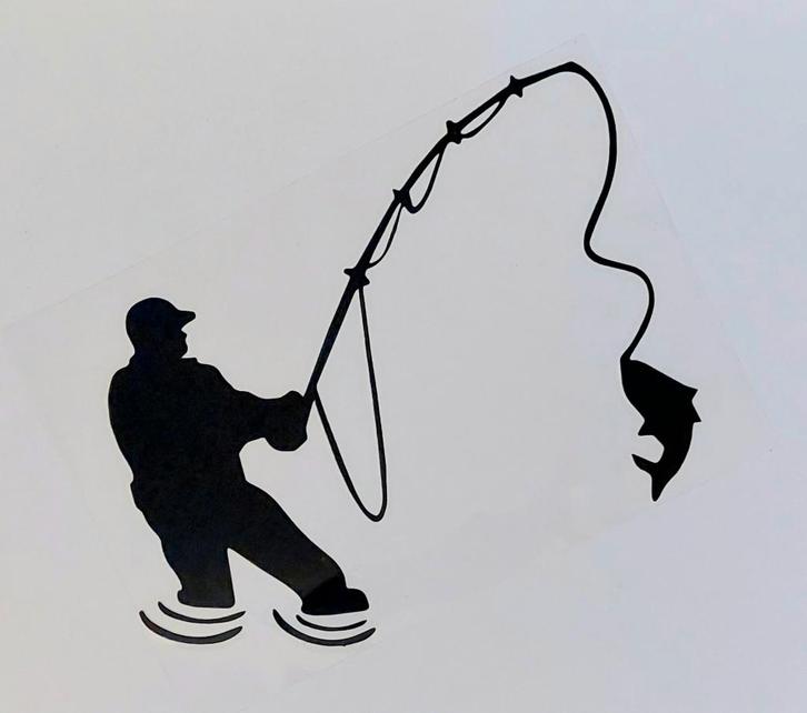 Hengelsport stickers, Watersport en Boten, Hengelsport | Algemeen, Nieuw, Overige typen, Ophalen