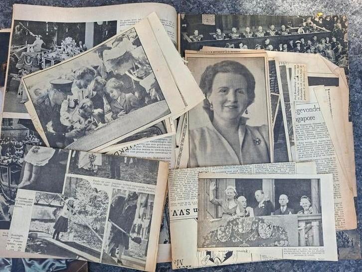 2 oude " tijdschriften" koningshuis + orginele kranten art., Verzamelen, Koninklijk Huis en Royalty, Ophalen of Verzenden, Gebruikt