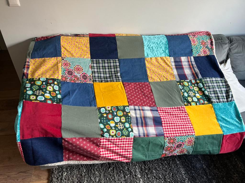 Zelf gemaakte lappen deken, Ophalen of Verzenden, Nieuw