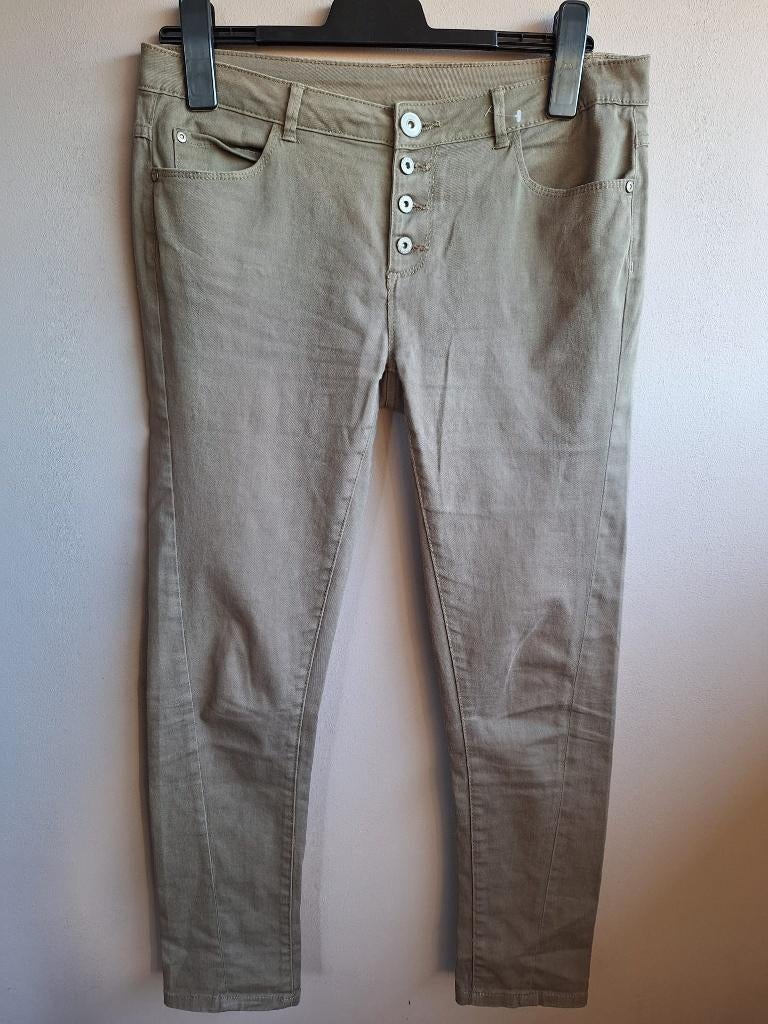 Nieuwe groene stretch broek van Trend One, maat M/38, Maat 38/40 (M), Nieuw, Ophalen of Verzenden, Trend One