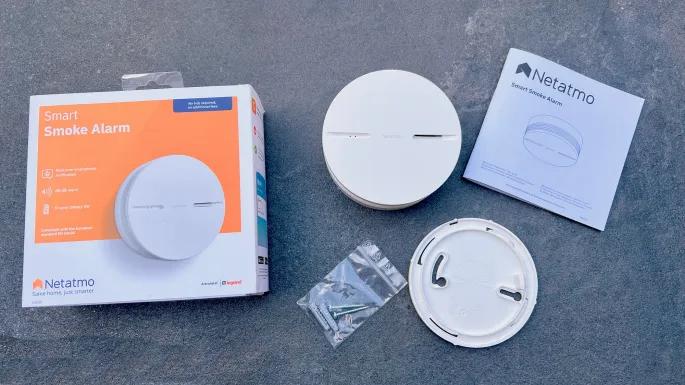 Netatmo Slimme Rookmelder (HomeKit), Detector, Sensor of Melder, Ophalen of Verzenden, Zo goed als nieuw, Rook