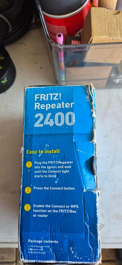FRITZ! Repeater 2400 - Mesh Wi-Fi Versterker, Computers en Software, Routers en Modems, Info@avm.de, 5251LN, Nieuw, Ophalen of Verzenden