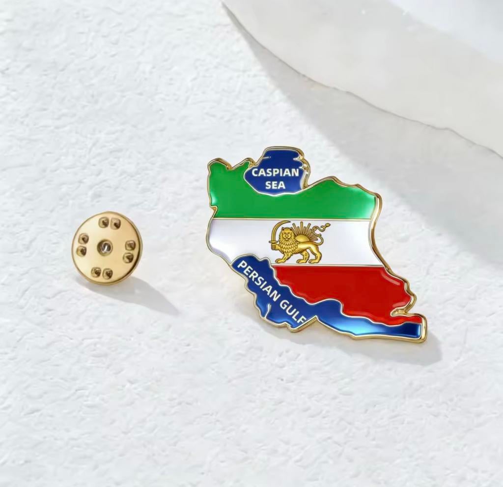 Pin Lion & Sun Flag Brooch, Verzamelen, Speldjes, Pins en Buttons, Ophalen of Verzenden, Nieuw, Stad of Land, Speldje of Pin