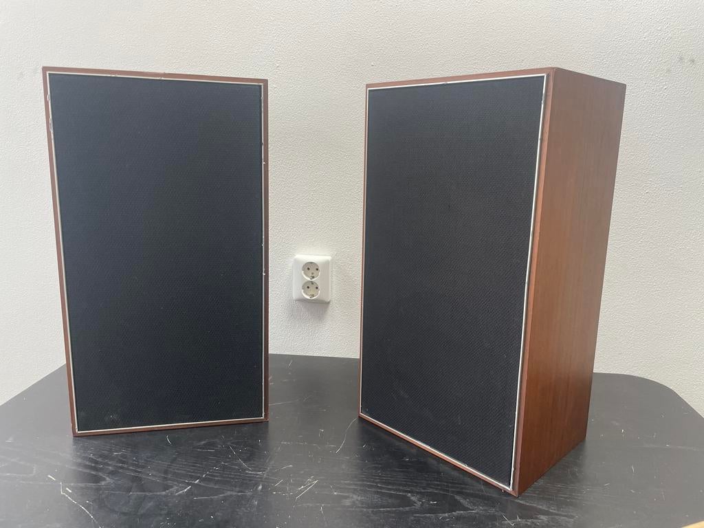 Vintage Philips TA5426 /14Z speakers, Audio, Tv en Foto, Luidsprekers, Gebruikt, Front, Rear of Stereo speakers, Minder dan 60 watt