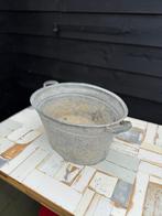 Oude zinken teil - Vintage wasbak of decoratie, Ophalen of Verzenden, Gebruikt, Zink, Met handgreep