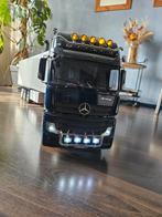 Tamiya Actros Gigaspace 6x4 en euro trailer, Ophalen, Groter dan 1:32, Truck, Overige merken