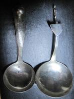 Antiek roomlepes zilver Holland twee stuks, Ophalen, Zilver