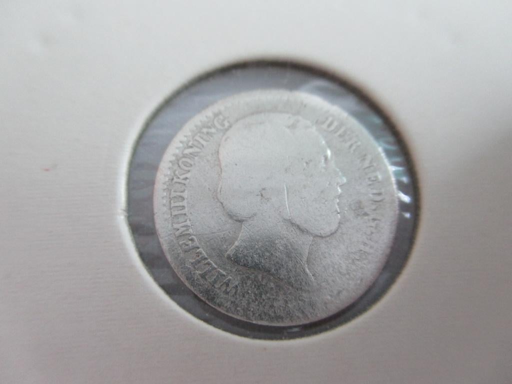 Dubbeltje 1871, Koning Willem III, Zilver, Ophalen of Verzenden, 10 cent