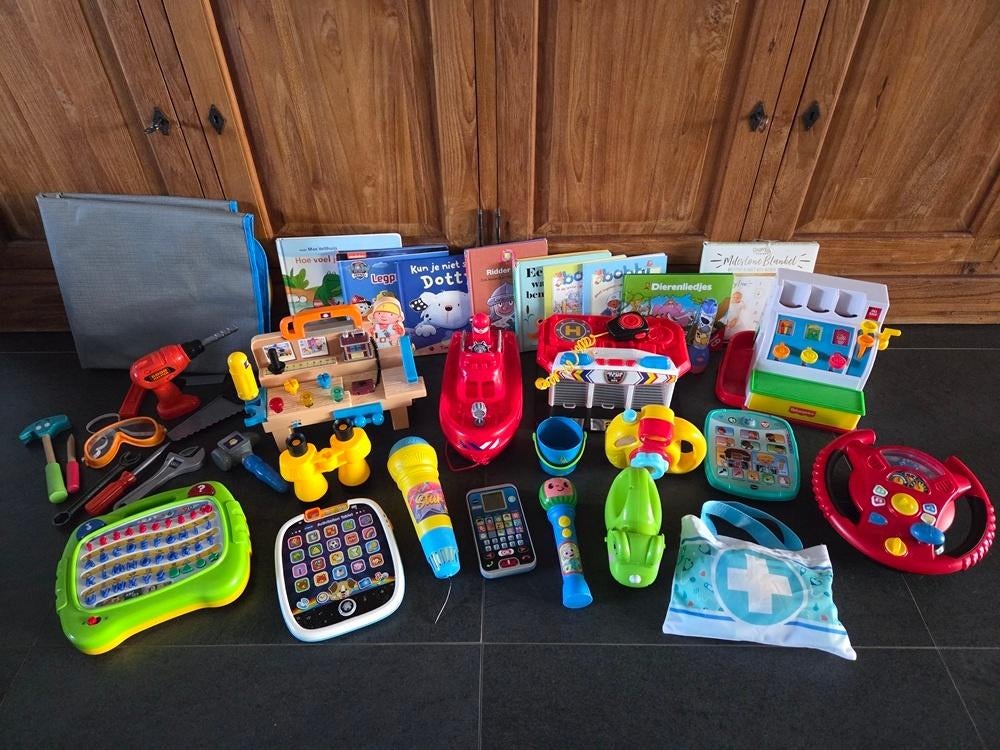 25-delige speelgoed set, A-merken, compleet en werkend!, Ophalen of Verzenden, Zo goed als nieuw, Overige typen, Met licht