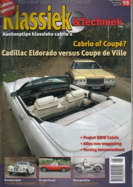 Klassiek & Techniek 98 2006 : Cadillac - MG MGB - BMW 1600, Boeken, Auto's | Folders en Tijdschriften, Gelezen, Algemeen, Ophalen of Verzenden