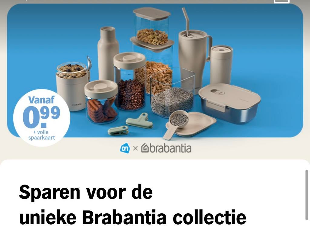 —zoekende— Brabantia spaarzegels AH, Tickets en Kaartjes, Eén persoon, Kortingsbon