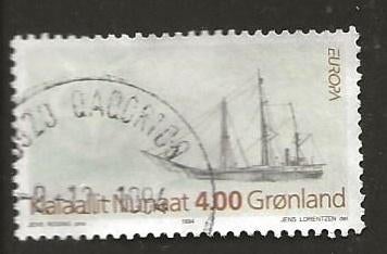 Groenland 72, schip CEPT, Verzenden, Denemarken, Gestempeld