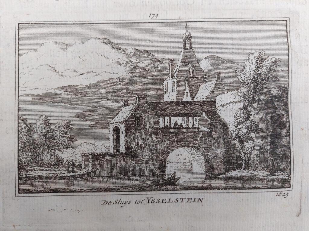174 / De Sluys tot Ysselstein - IJsselstein Gravure, Ophalen of Verzenden