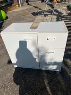 Wastafelkast wit met ladeblok, Gebruikt, Minder dan 100 cm, Wastafelkast, 25 tot 50 cm