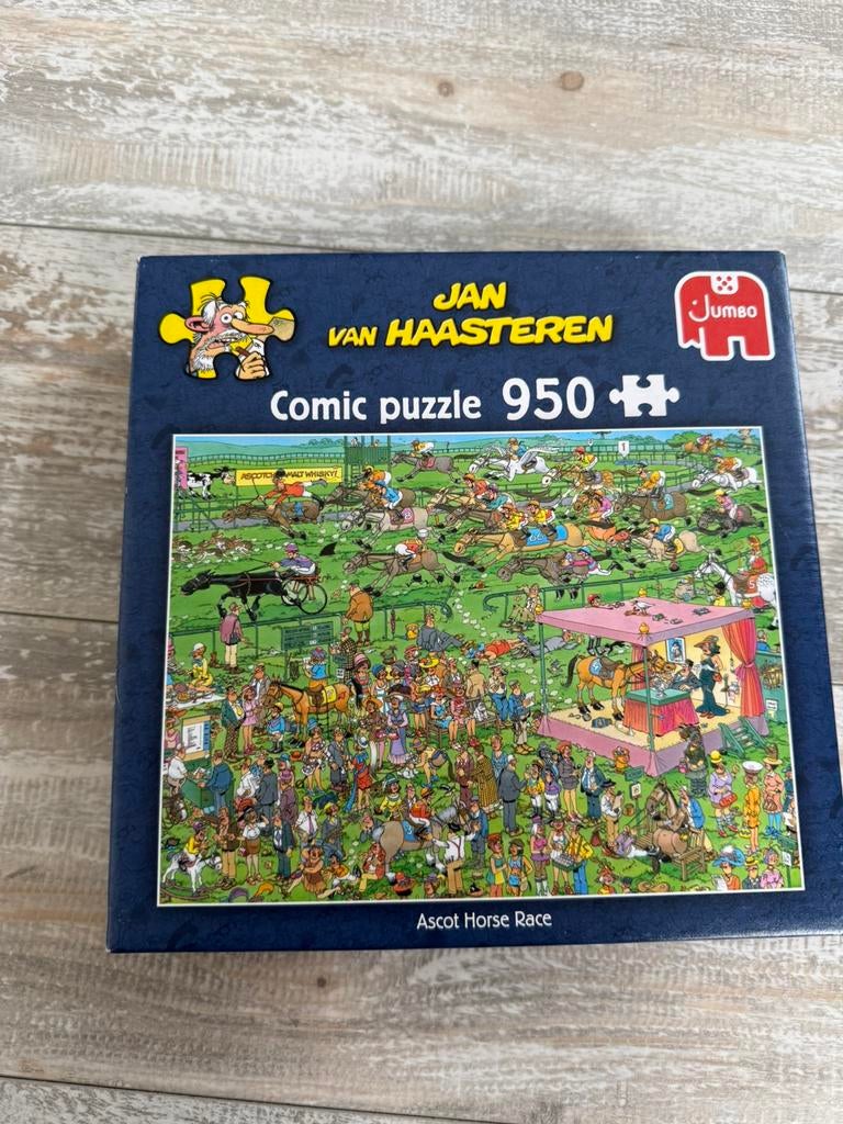 Van haasteren puzzen Ascot Horse race 950 stukjes, Ophalen of Verzenden, 500 t/m 1500 stukjes, Zo goed als nieuw