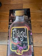 Metalen reclamebord Flugel, Ophalen of Verzenden, Zo goed als nieuw, Reclamebord