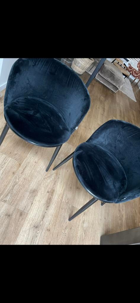 Eichholtz eetkamerstoelen 2, Ophalen of Verzenden, Zo goed als nieuw, Zwart, Vier