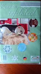 Rond Tafelkleed 140 cm - Blauw Bloemenpatroon, Huis en Inrichting, Ophalen of Verzenden, Nieuw, Rond, Binnen