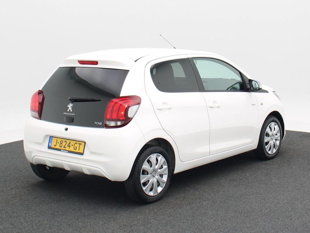 Peugeot 108 1.0 e-VTi Style | Bluetooth | 15 Inch | 75.236 K, Auto's, Peugeot, Voorwielaandrijving, Stof, Gebruikt, Wit