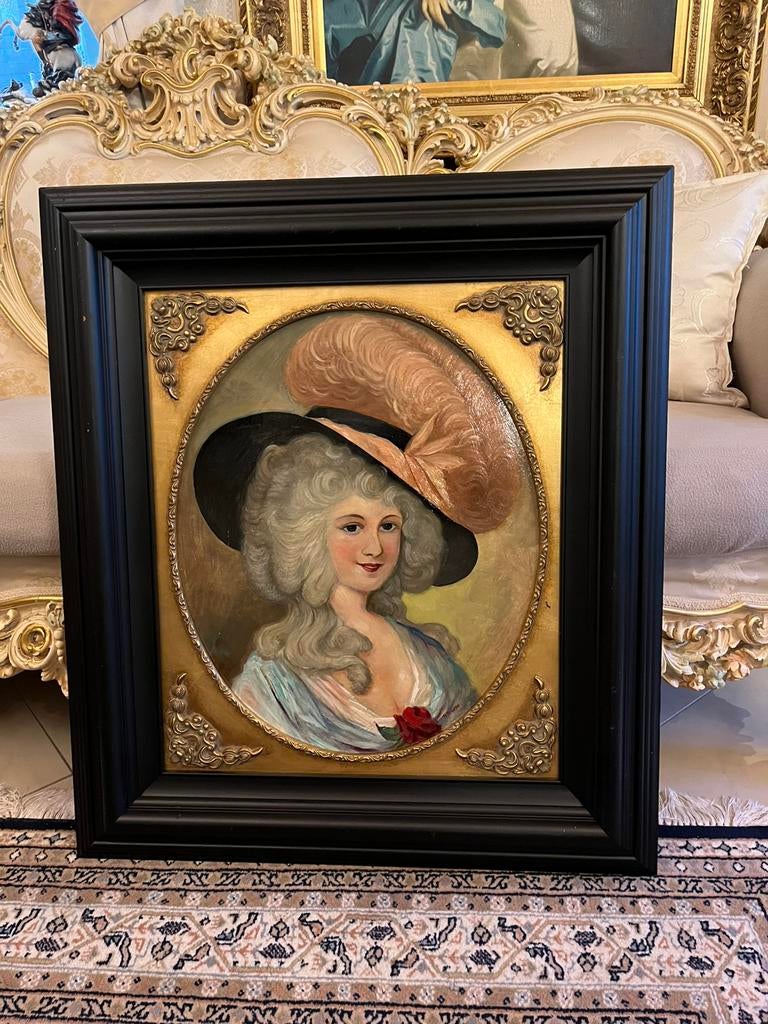 Prachtige olieverf portret schilderij, Ophalen of Verzenden