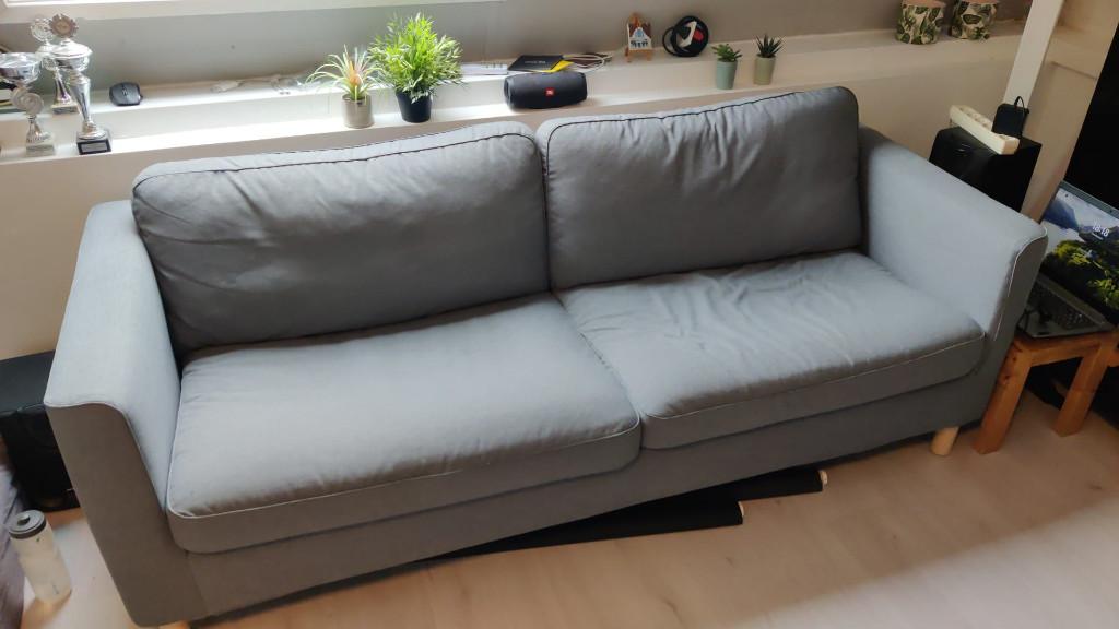 IKEA PÄRUP 3-zits bank - makkelijk mee te nemen, Huis en Inrichting, Ophalen, Tweepersoons, 75 tot 100 cm, Zo goed als nieuw