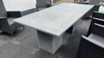 Grote rechthoekige tuintafel van graniet, Ophalen, Gebruikt, Rechthoekig, Overige materialen