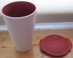 Tupperware beker Allegra van 450 ml., Ophalen of Verzenden, Zo goed als nieuw, Rood, Beker of Kan
