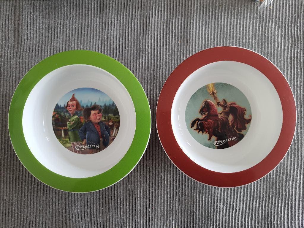Efteling ontbijt bordjes raveleijn en max & moritz, Verzamelen, Ophalen of Verzenden, Zo goed als nieuw, Gebruiksvoorwerp