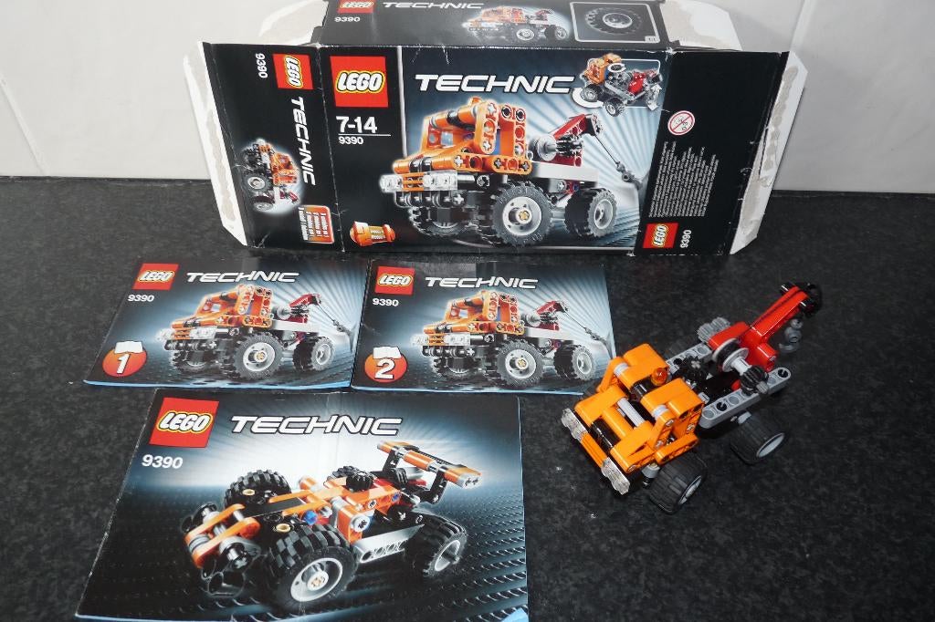 als nieuw Lego Technic 9390 Mini takelwagen incl doos en bo, Compleet, Lego, Ophalen of Verzenden, Zo goed als nieuw