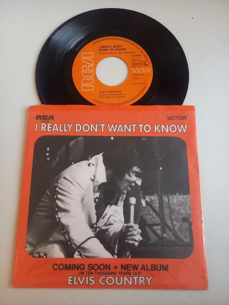 Elvis Presley  - I really don't want to know, Ophalen of Verzenden, Zo goed als nieuw, Pop
