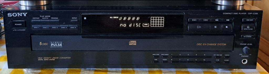 Sony 5 CD wisselaar CDP-C335, Audio, Tv en Foto, Cd-spelers, Ophalen, Gebruikt, Sony, Wisselaar