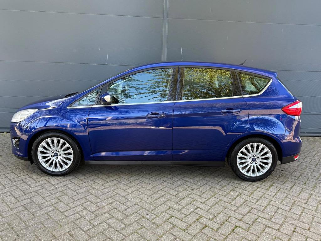 Ford C-Max 1.0 Lease Titanium/Navi/Camera/bluetooth/cruise/t, Auto's, Ford, Euro 5, 125 pk, Gebruikt, Blauw