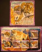 - 783 - 2 Blokken met Poema's., Verzenden, Gestempeld, Dier of Natuur