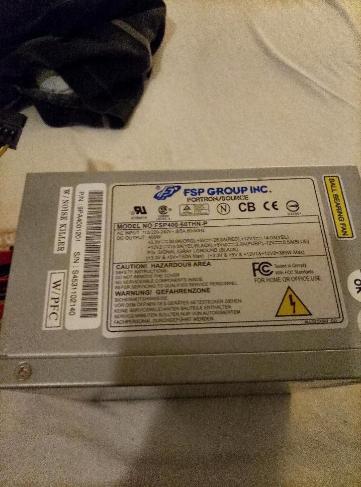 FSP Group 400W Voeding, Computers en Software, Interne voedingen, Zo goed als nieuw, Ophalen of Verzenden