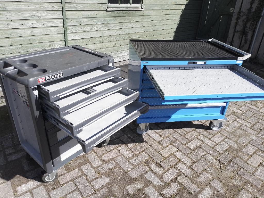 gereedschapkar Facom jetXL 7ldg of Lista 8ladige toolbox, Ophalen, Zo goed als nieuw