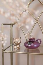 Vintage messing kat poes beeldje woondecoratie, Ophalen of Verzenden, Zo goed als nieuw, Dier