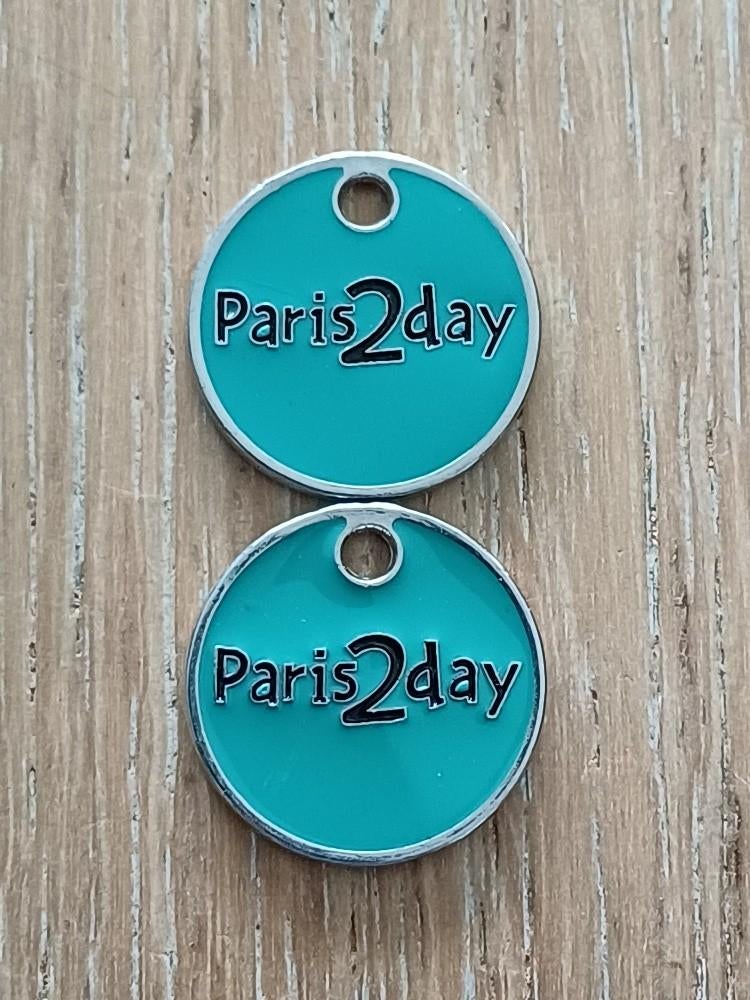winkelwagenmuntje Paris2day winkelwagenmunt Paris 2 Day, Verzamelen, Ophalen of Verzenden