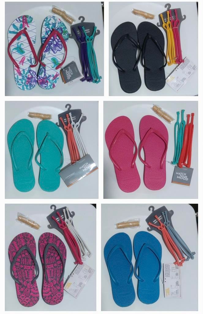 Partij verkopen! Diverse Match your
mood slippers 135 paar, Ophalen of Verzenden, Nieuw, Overige maten