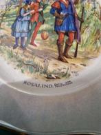 wandbord rosalind celia and touchstone, Antiek en Kunst, Antiek | Wandborden en Tegels, Ophalen of Verzenden