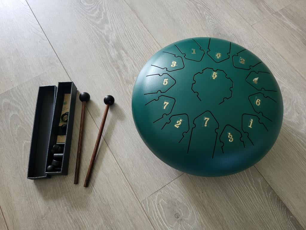 Tongue Steel Drum - Handpan met accessoires, Muziek en Instrumenten, Ophalen of Verzenden, Zo goed als nieuw, Overige merken